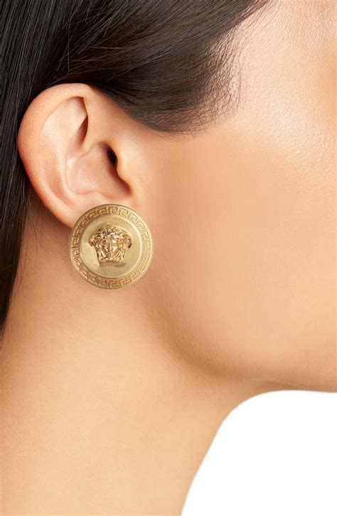 earring versace|Versace earrings for women.